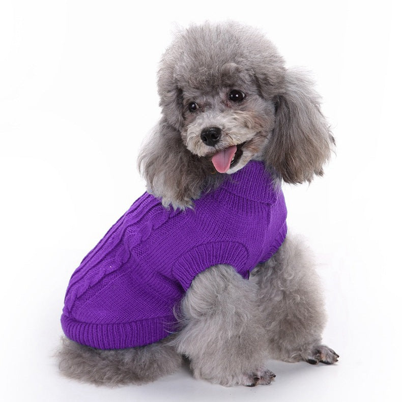 Pet Winter Clothes Classic Dog Blank Sweater