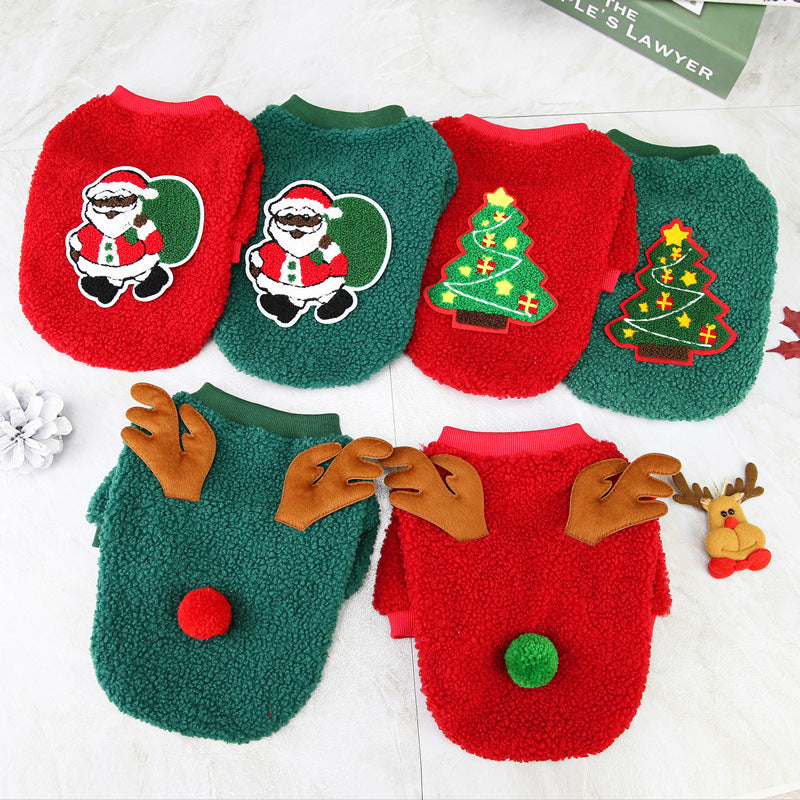 Dog Holiday Sweater Christmas Winter Clothes