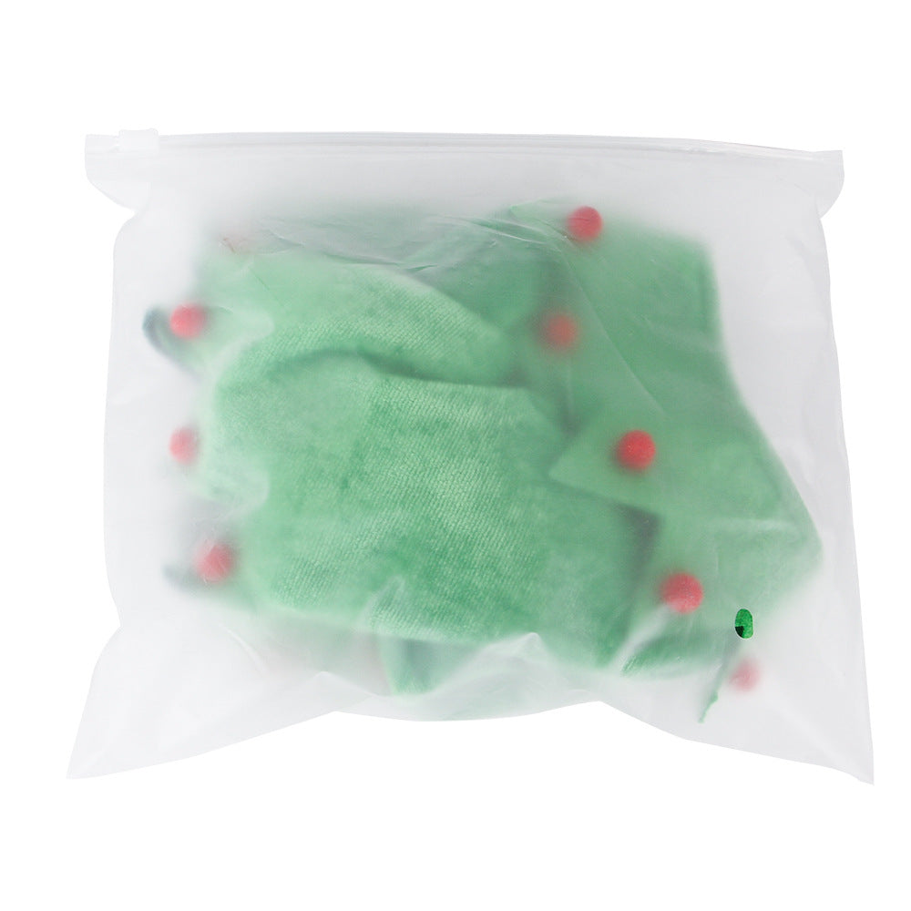 Dog Green Elf Costume with Hat