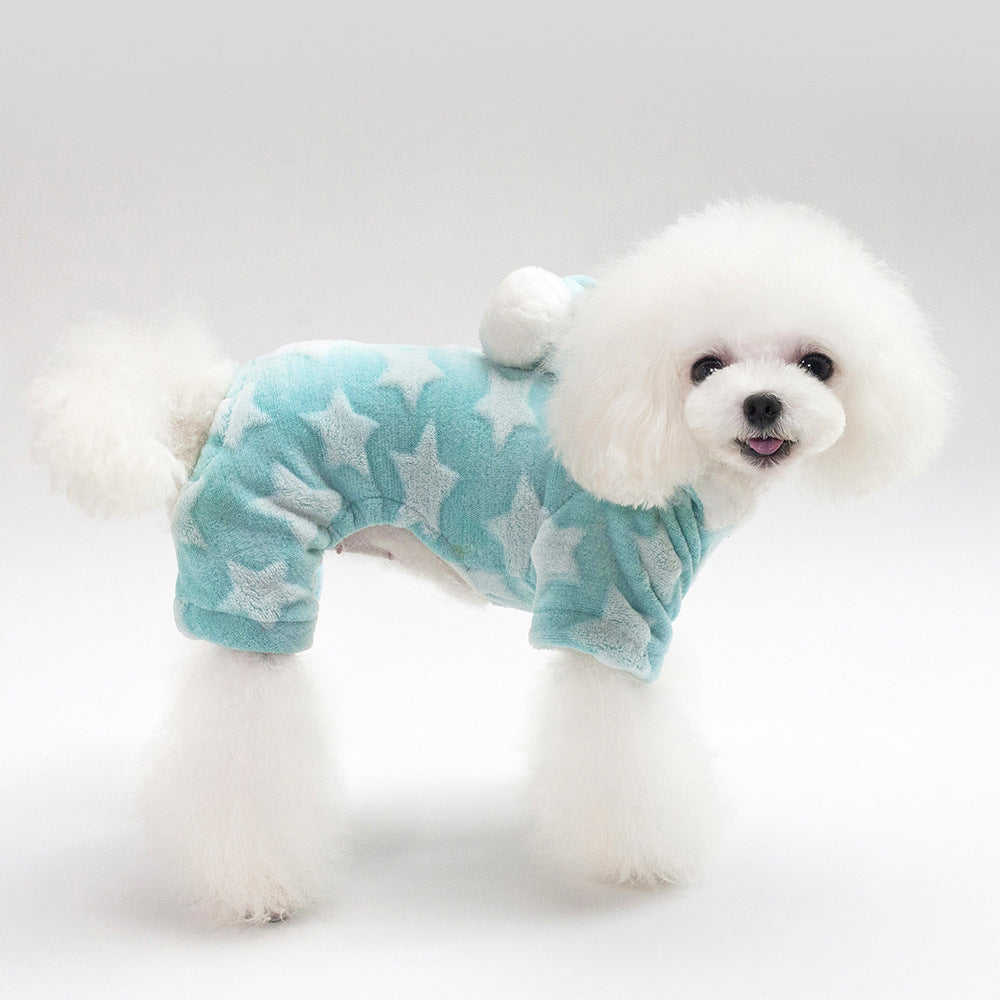 Pet Jumpsuit Dogs Star Flannel Pajamas