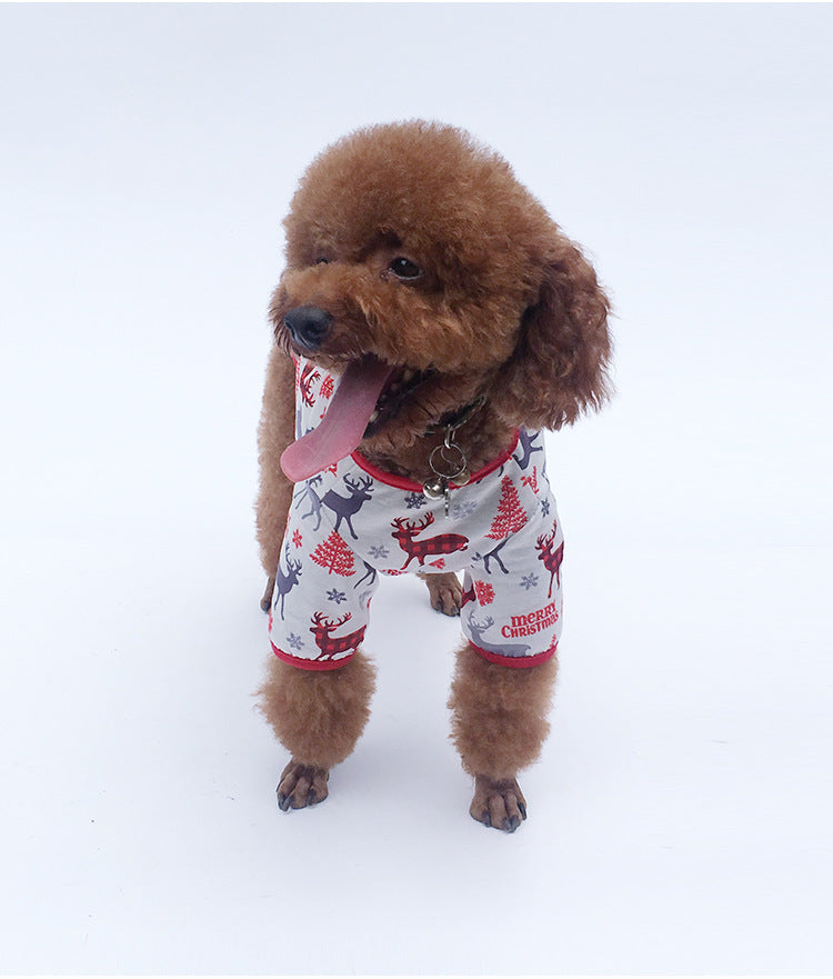 Christmas Dog Shirt Vest Soft Breathable Pet Clothes