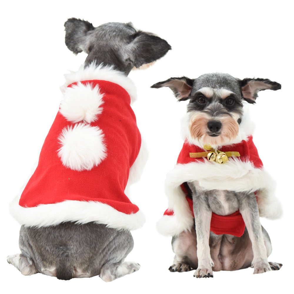 Cat Christmas Cloak Small Dog Halloween Costume