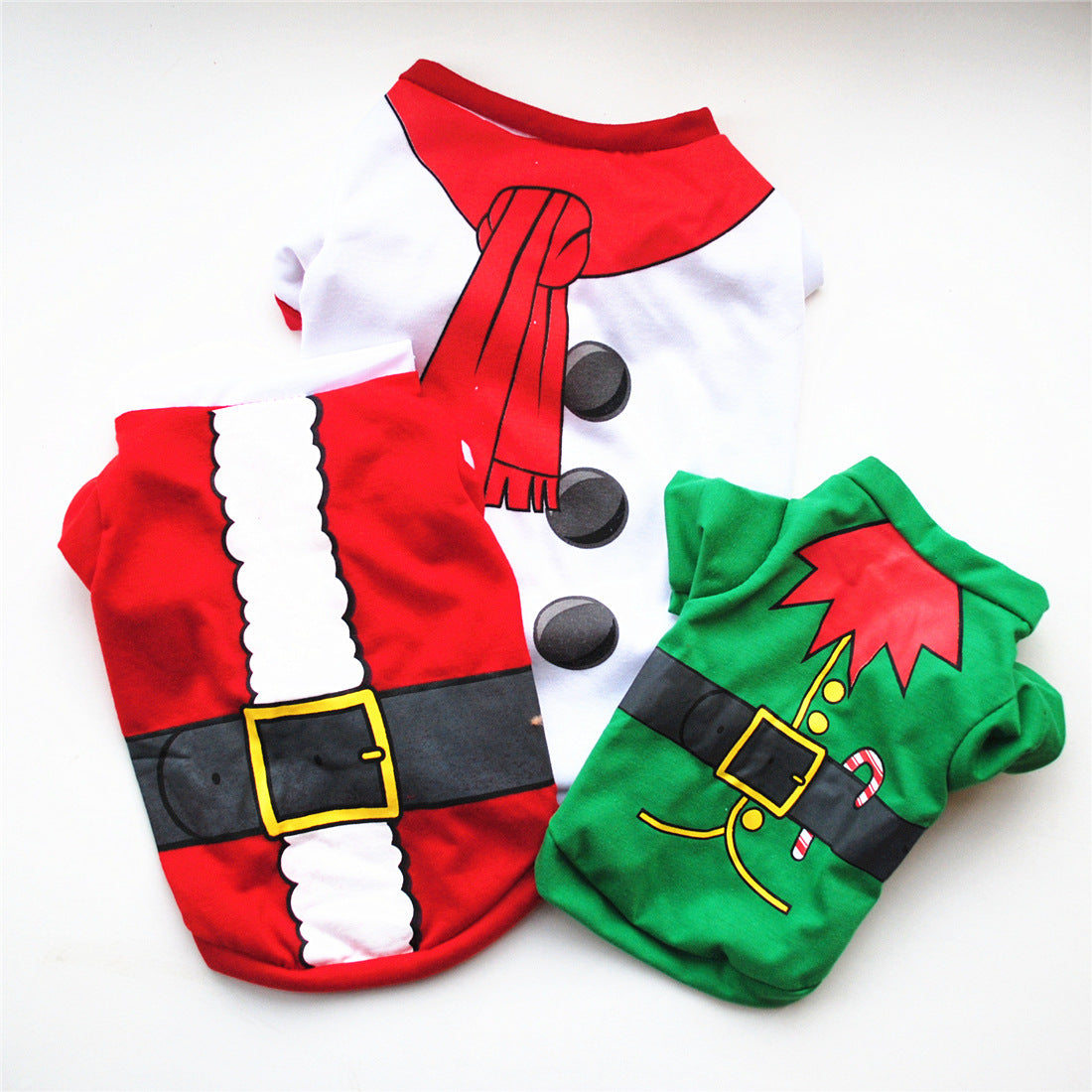 Christmas Cute Printed Breathable Puppy Clothes