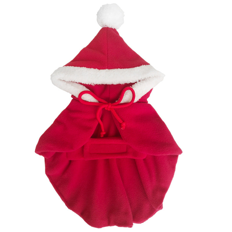Pet Christmas Costume Cloak