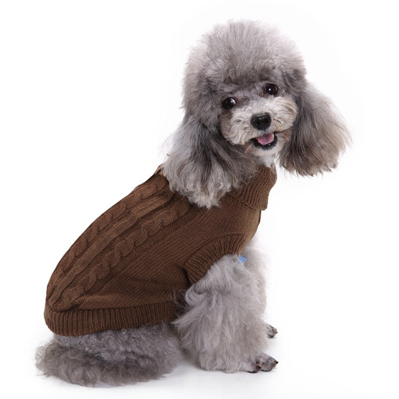 Pet Winter Clothes Classic Dog Blank Sweater