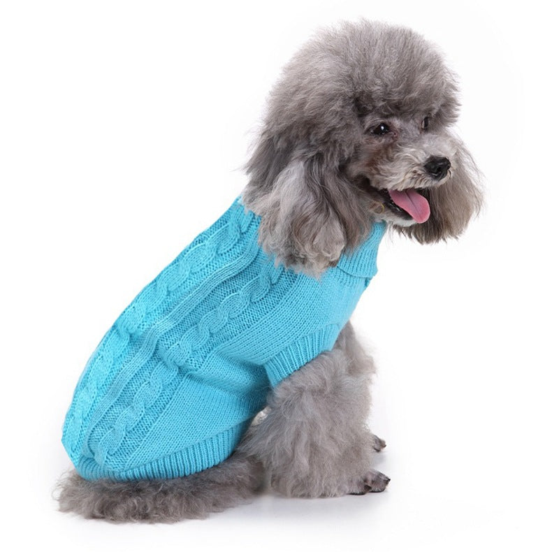 Pet Winter Clothes Classic Dog Blank Sweater