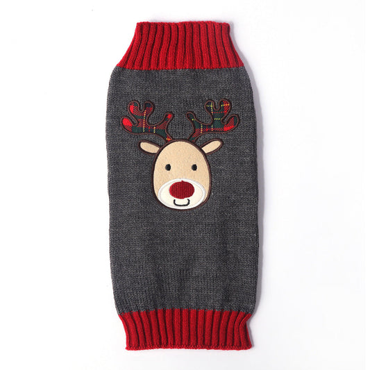 Christmas Holiday Dog Clothes Reindeer Sweater