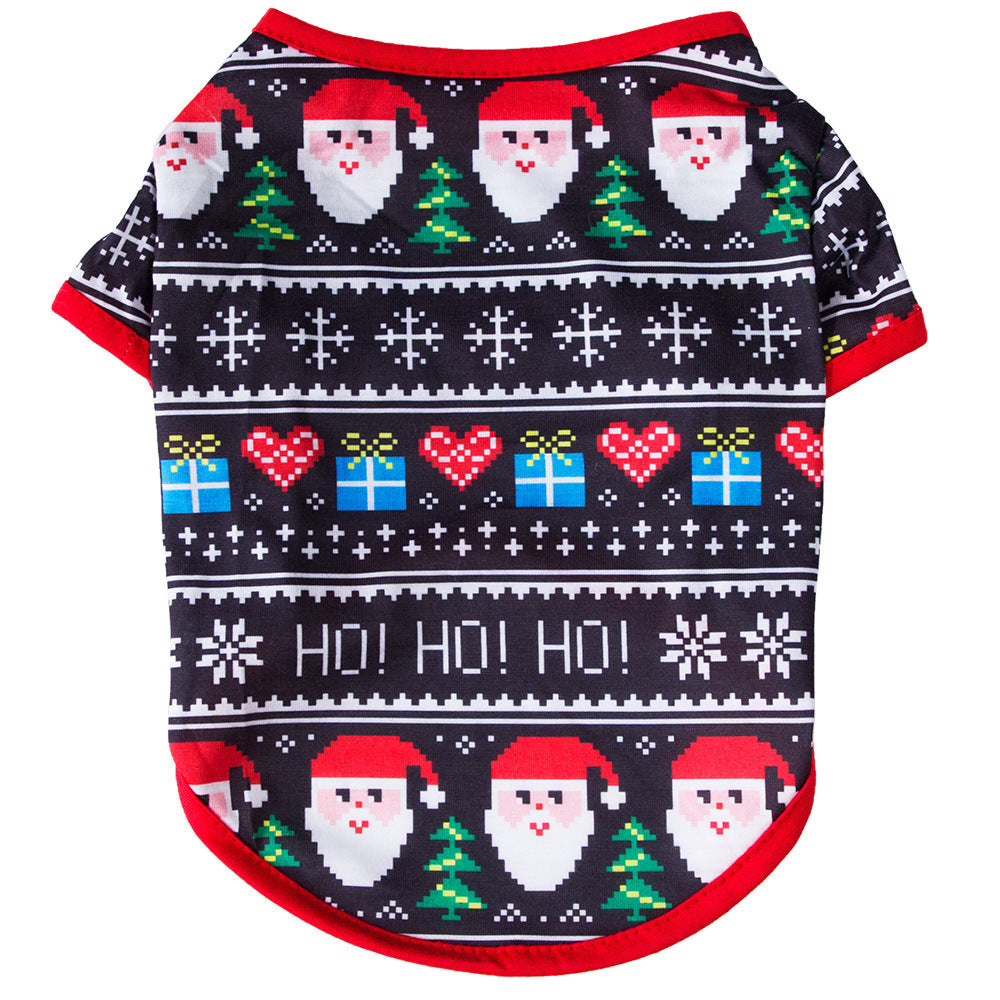 Christmas Dog Shirt Vest Soft Breathable Pet Clothes
