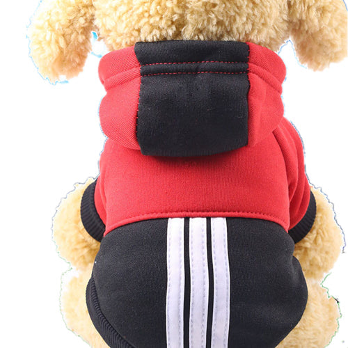 Dog Clothes Sports Stripe Hoodies