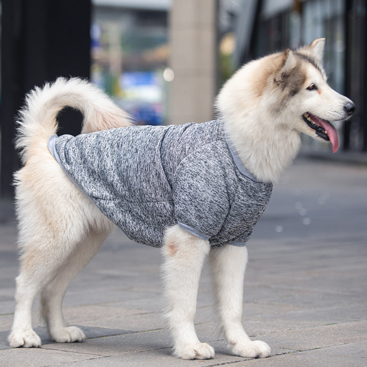 Soft Sweatshirt Pet Clothes for Large Plain Dogs