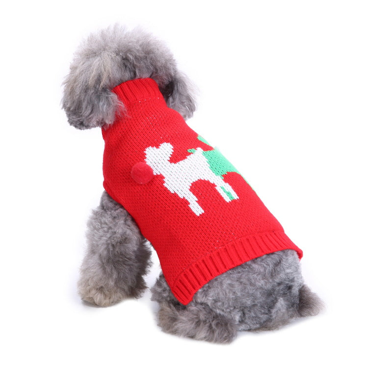 Dog Sweater Holiday Pet Clothes