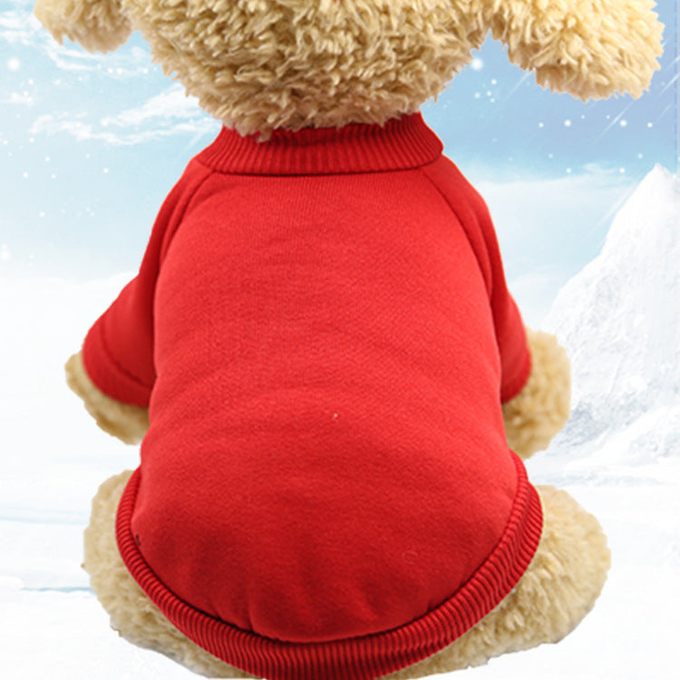 Puppy Basic Sweatshirt Winter Plain Clothes for Sublimation