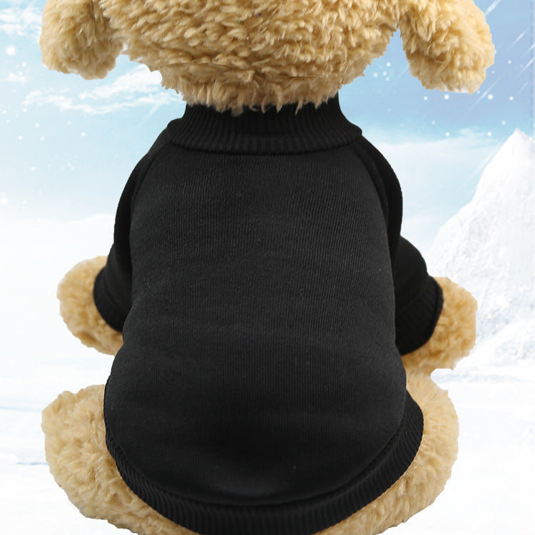 Puppy Basic Sweatshirt Winter Plain Clothes for Sublimation